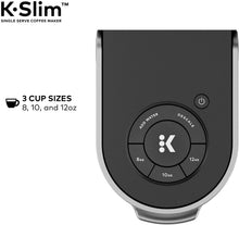 Load image into Gallery viewer, Keurig K-Slim Coffee Maker, Single Serve K-Cup Pod Coffee Brewer, 8 to 12 oz. Brew Sizes, Black