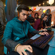 Load image into Gallery viewer, Logitech G213 Gaming Keyboard with Dedicated Media Controls, 16.8 Million Lighting Colors Backlit Keys, Spill-Resistant and Durable Design, Black