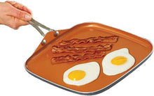 Load image into Gallery viewer, Gotham Steel Nonstick Pan – 10.5” Griddle Perfect for making Eggs, Pancakes, Bacon and More – Coated with Ceramic and Titanium, Brown