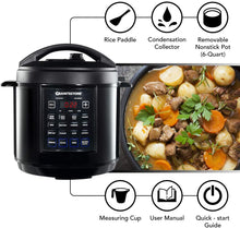 Load image into Gallery viewer, GRANITESTONE 2590 12-in-1 Multicooker with LED Display, Electric Pressure Cooker, Slow Cooker, Rice Cooker, Steamer, Saute, Yogurt Maker and Warmer, 6 Quart, 12 Pre-Set Functions As Seen On TV