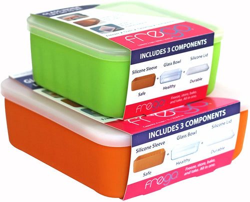 Frego Glass Food Storage, Orange