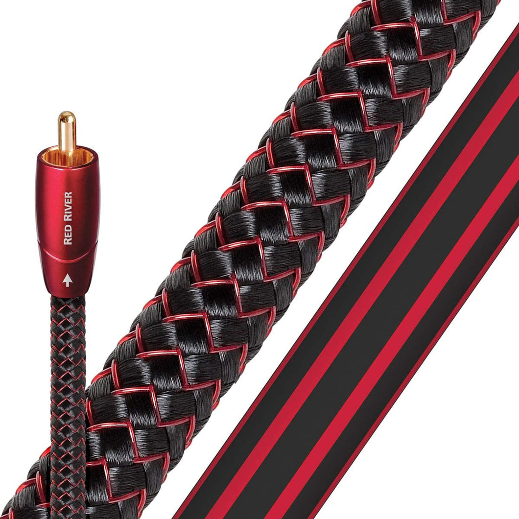 AudioQuest Red River RCA Male to RCA Male Cables (PVC) - 6.56 ft. (2m) - 2-Pack