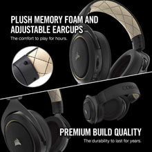 Load image into Gallery viewer, CORSAIR HS70 Wireless Gaming Headset - 7.1 Surround Sound Headphones for PC - Discord Certified - 50mm Drivers