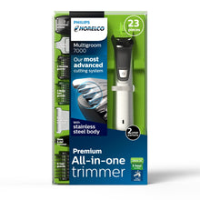 Load image into Gallery viewer, Philips Norelco Multi Groomer MG7750/49-23 piece, beard, body, face, nose, and ear hair trimmer, shaver, and clipper