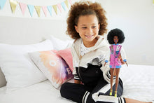 Load image into Gallery viewer, Barbie Fashionistas Doll #156 with Curly Brunette Hair and Letterman Jacket, Toy for Kids 3 to 8 Years Old