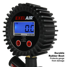 Load image into Gallery viewer, EXELAIR EX0500D Digital Pistol Grip Tire Inflator/Deflator Gauge - 16&quot; Air Hose and Easy-Clip Chuck - 100 PSI