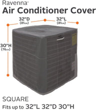 Load image into Gallery viewer, Classic Accessories Ravenna Water-Resistant 34 Inch Square Air Conditioner Cover