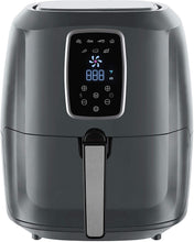Load image into Gallery viewer, Emerald Gray Air Fryer 5.2 Liter Capacity w/Digital LED Touch Display &amp; Slide out Pan/Detachable Basket 1800 Watts (1813)