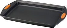 Load image into Gallery viewer, Rachael Ray Yum-o! Nonstick Bakeware Oven Lovin’ Crispy Sheet Cookie Pan, Gray with Orange Handles