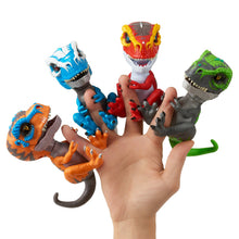 Load image into Gallery viewer, Untamed T-Rex by Fingerlings  – Tracker (Black/Green) - Interactive Collectible Dinosaur - By WowWee