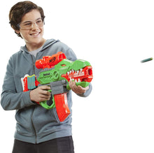 Load image into Gallery viewer, NERF DinoSquad Rex-Rampage Motorized Dart Blaster, 10-Dart Clip, 20 Official Darts, 10-Dart Storage- T-Rex Dinosaur Design
