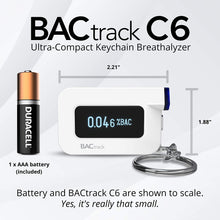 Load image into Gallery viewer, BACtrack C6 Keychain Breathalyzer | Professional-Grade Accuracy | Optional Smartphone Bluetooth Connectivity to iPhone &amp; Android Devices