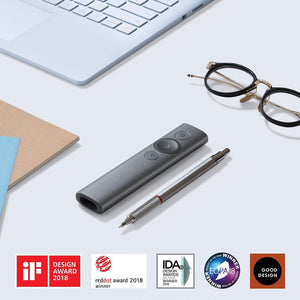 (Discontinued) Logitech Spotlight Presentation Remote - Advanced Digital Highlighting with Bluetooth, Universal Compatibility, 30M Range and Quick Charging – Slate