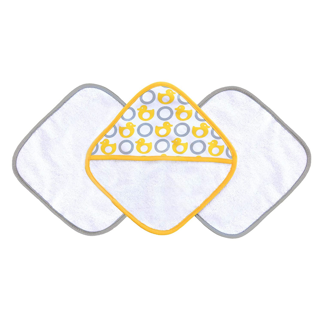 JJ Cole Washcloth and Bath Mitt Set