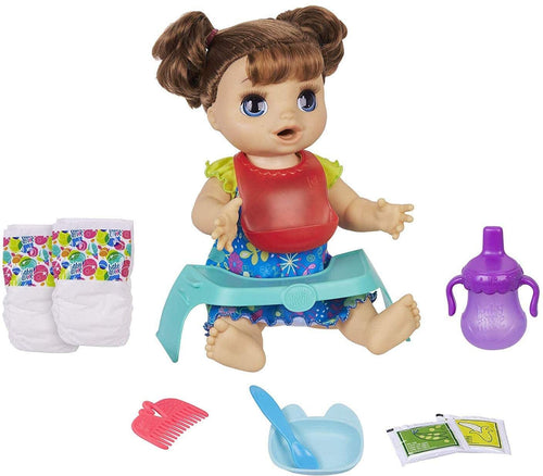 Baby Alive Happy Hungry Baby Brown Straight Hair Doll