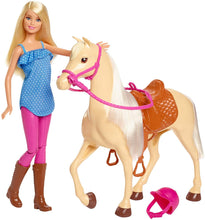 Load image into Gallery viewer, Barbie Doll, Blonde, and Horse