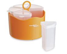 Load image into Gallery viewer, Hamilton Beach 36533 Bebe Baby Food Maker, 5 Cup Food Processor with 10 Food Containers and 2 Stackable Caddies, White