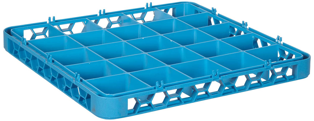 Carlisle RE25-14 Carlisle Blue Color, Polypropylene OptiClean 25 Compartment Divided Glass Rack Extender