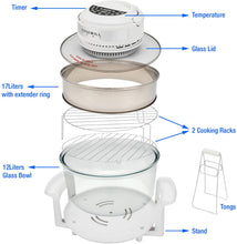 Load image into Gallery viewer, Rosewill Infrared Halogen Convection Oven with Stainless Steel Extender Ring