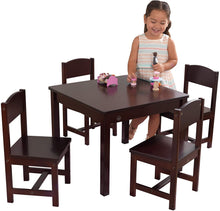 Load image into Gallery viewer, Farmhouse Kids&#39; Table and Chairs Set in Natural