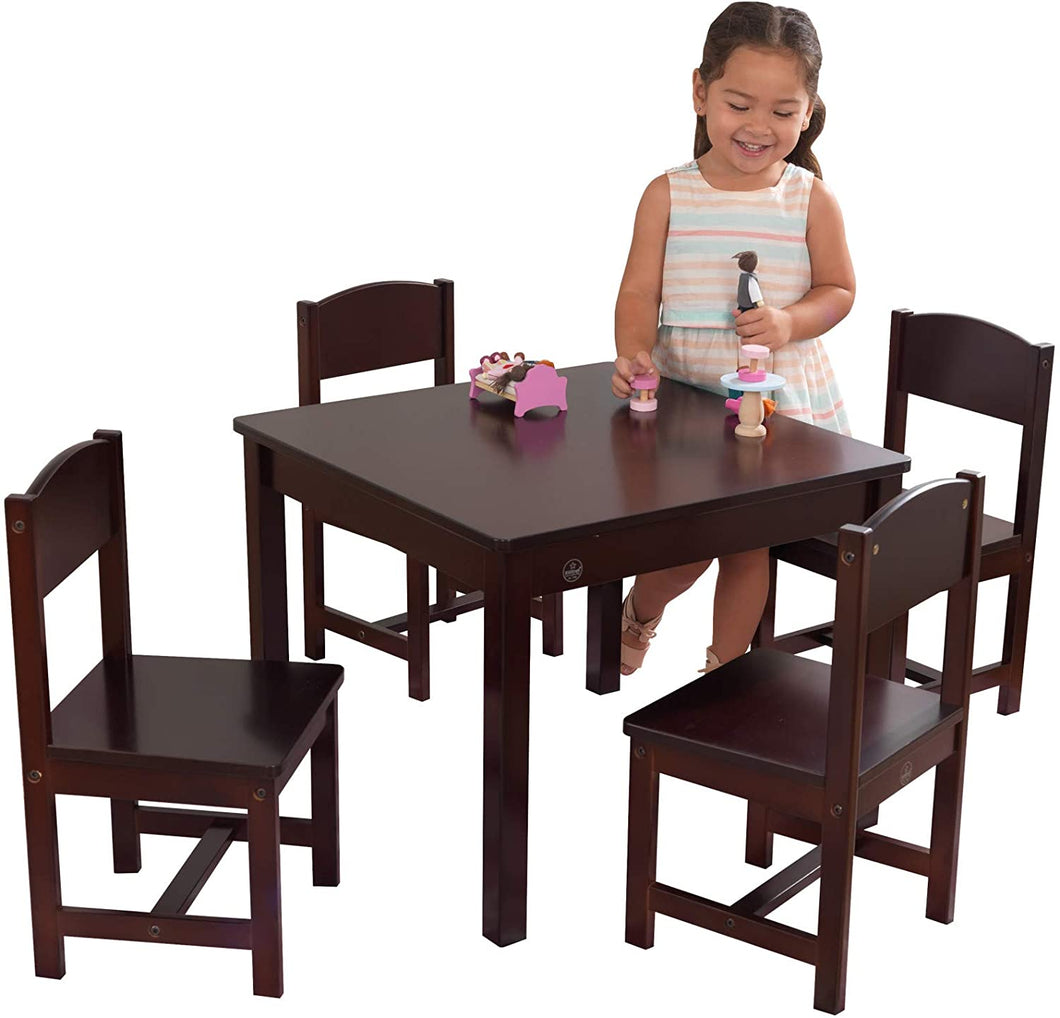 Farmhouse Kids' Table and Chairs Set in Natural