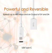 Load image into Gallery viewer, j5create USB Type-C 3.1 to Type-A Adapter | Supports USB3.1 Gen1 (5 Gbps), USB 2.0 (480 Mbps) and an Output of 1.5A | Compatible with USB 3.0 and USB 2.0 Devices