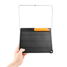 Load image into Gallery viewer, BioLite PowerLight SolarPanel5 Kit with 5 Watt USB Output, and PowerLight Torch/Lantern/Powerbank, for On-Demand Light and Energy, 0.26 x 10.1 x 8.2 Inch Panel, Black/Yellow (SXA1001)