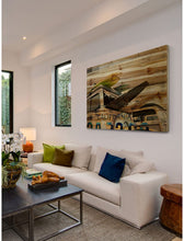 Load image into Gallery viewer, Parvez Taj Cali Day Painting Print on Natural Pine Wood