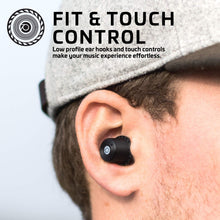 Load image into Gallery viewer, Rowkin Ascent Micro True Wireless Earbud Headphones: 17+ Hours, Bluetooth 5, Small Headphones &amp; Charging Case Deep Bass Mic Quick Pairing &amp; Noise Reduction for Android Samsung &amp; iPhone (Slate Gray)