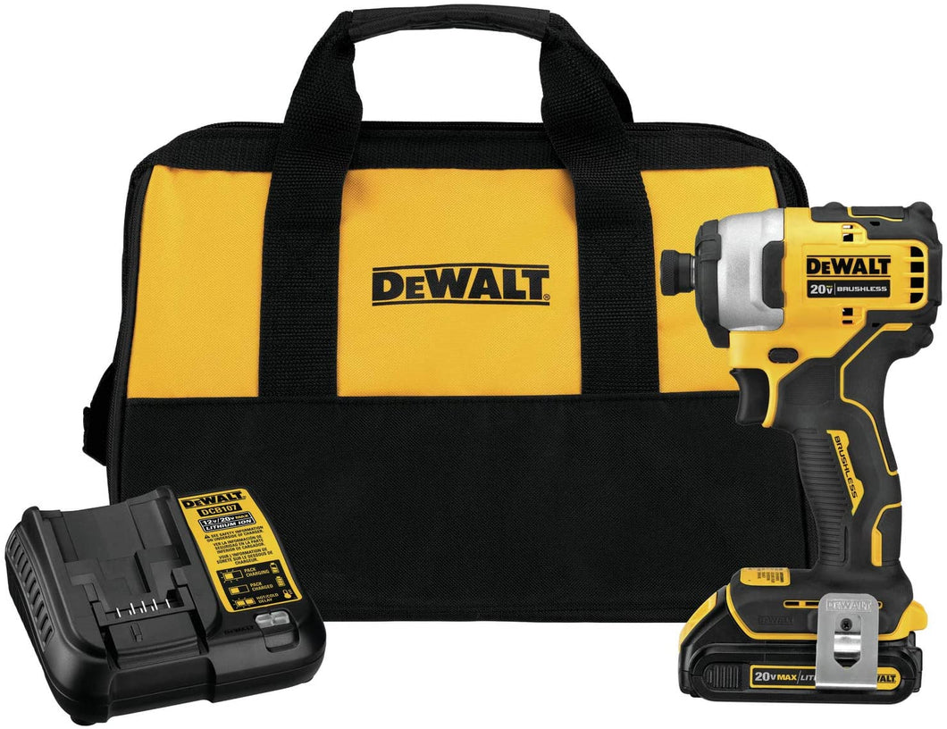 DEWALT ATOMIC 20V MAX Impact Driver Kit (DCF809C1)