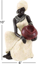 Load image into Gallery viewer, Deco 79 Benzara 44694 Table Top Polystone African Figure Sculpture