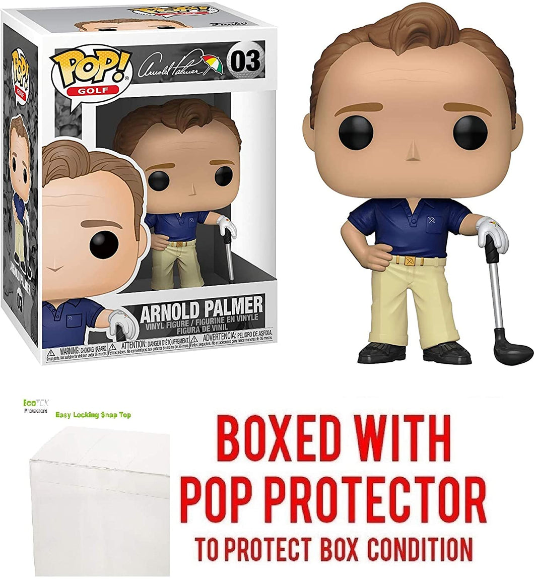 Arnold Palm e r: Funk o Pop! Golf Vinyl Figure Bundle with 1 Compatible 'ToysDiva' Graphic Protector (003 - 46842 - B)