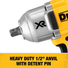 Load image into Gallery viewer, DEWALT MAX XR Impact Wrench High 20V Torque Anvil Detent 1/2-Inch