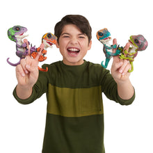 Load image into Gallery viewer, Untamed Raptor by Fingerlings - Blaze (Orange) - Interactive Collectible Dinosaur - By WowWee