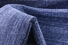 Load image into Gallery viewer, Unique Loom Del Mar Collection Contemporary Transitional Navy Blue Round Rug (8' x 8')