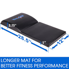 Load image into Gallery viewer, Yes4All Ab Exercise Mat with Tailbone Protecting Pad, Abdominal Wedge – Support for Abs Workout, Sit Up – Abdominal Mat Tailbone Protector (Black)