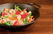 Load image into Gallery viewer, Lodge Pro-Logic Wok With Flat Base and Loop Handles, 14-inch, Black