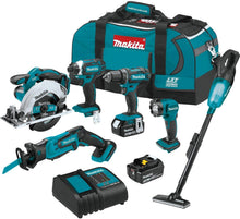 Load image into Gallery viewer, Makita XT614SX1 18V LXT Lithium-Ion Cordless 6-Pc. Combo Kit (3.0Ah)