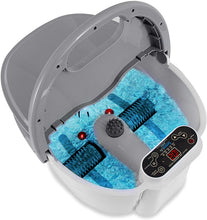 Load image into Gallery viewer, SereneLife Hydro Therapy Foot Bath Massager - Heating Foot Spa with Deep Kneading Shiatsu Massage Ball, Brush, Stone - Roller, Vibration, Bubble, Digital Adjustable Temp - SLFTSP18