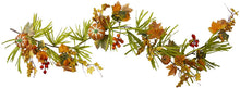 Load image into Gallery viewer, Northlight 23150777 5' Autumn Harvest Decorative Artificial Pumpkins Berries Leaves and Grass Garland - Unlit