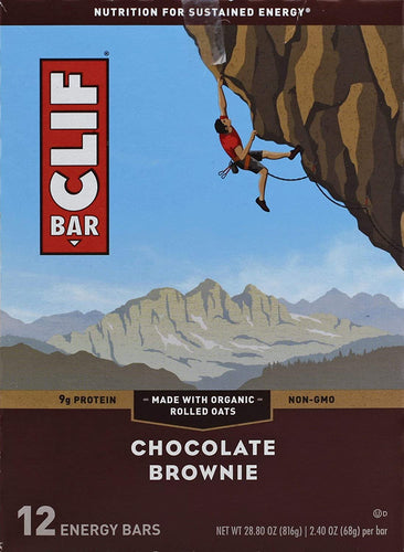 CLIF BAR - Energy Bar - Chocolate Brownie (2.4 Ounce Protein Bar, 12 Count)