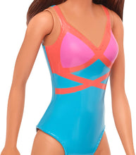 Load image into Gallery viewer, Barbie Doll, Brunette, Wearing Swimsuit, for Kids 3 to 7 Years Old