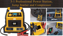 Load image into Gallery viewer, CAT - 3 in 1 Professional Power Station with Jump Starter and Compressor - 4 USB Ports and Outlet