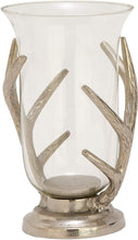 Load image into Gallery viewer, Benzara Antique Colonial Elegant Aluminum Glass Hurricane