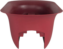 Load image into Gallery viewer, Bloem Modica Deck Rail Planter (MR2413), Burnt Red, 24&quot;