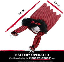 Load image into Gallery viewer, Haunted Hill Farm HHGBZOMB-1LSA 63 in. Animatronic Witch, Color 1