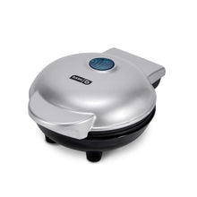 Load image into Gallery viewer, Dash DMS001WH Mini Maker Electric Round Griddle for Individual Pancakes, Cookies, Eggs &amp; other on the go Breakfast, Lunch &amp; Snacks with Indicator Light + Included Recipe Book