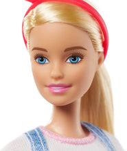 Load image into Gallery viewer, Barbie Doll, 11.5-Inch Blonde, and Pool Playset with Slide and Accessories