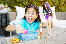 Load image into Gallery viewer, Barbie Skipper Babysitters Inc. Dolls &amp; Playset with Babysitting Skipper Doll, Toddler Small Doll with Color-Change Swimsuit, Kiddie Pool, Whale Squirt Toy &amp; Accessories for Kids 3 to 7 Years Old