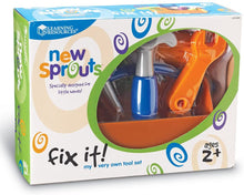 Load image into Gallery viewer, Learning Resources New Sprouts Fix It!, Fine Motor Tools for Toddlers, Pretend Play Toy Tool Set, Outdoor Toys, 6 Piece, Easter Gifts for Kids, Ages 2+